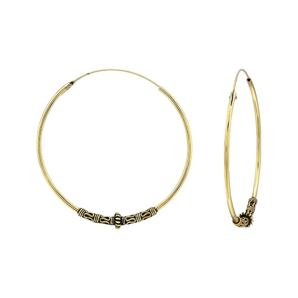 14k Gold plated Large Hoop Earrings 45mm